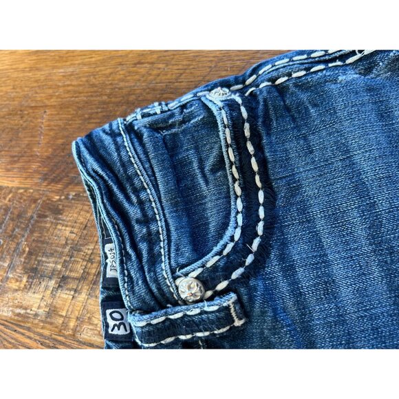 Miss Me Womens Boot Cut Jeans Size 30 Blue Denim - Picture 10 of 16